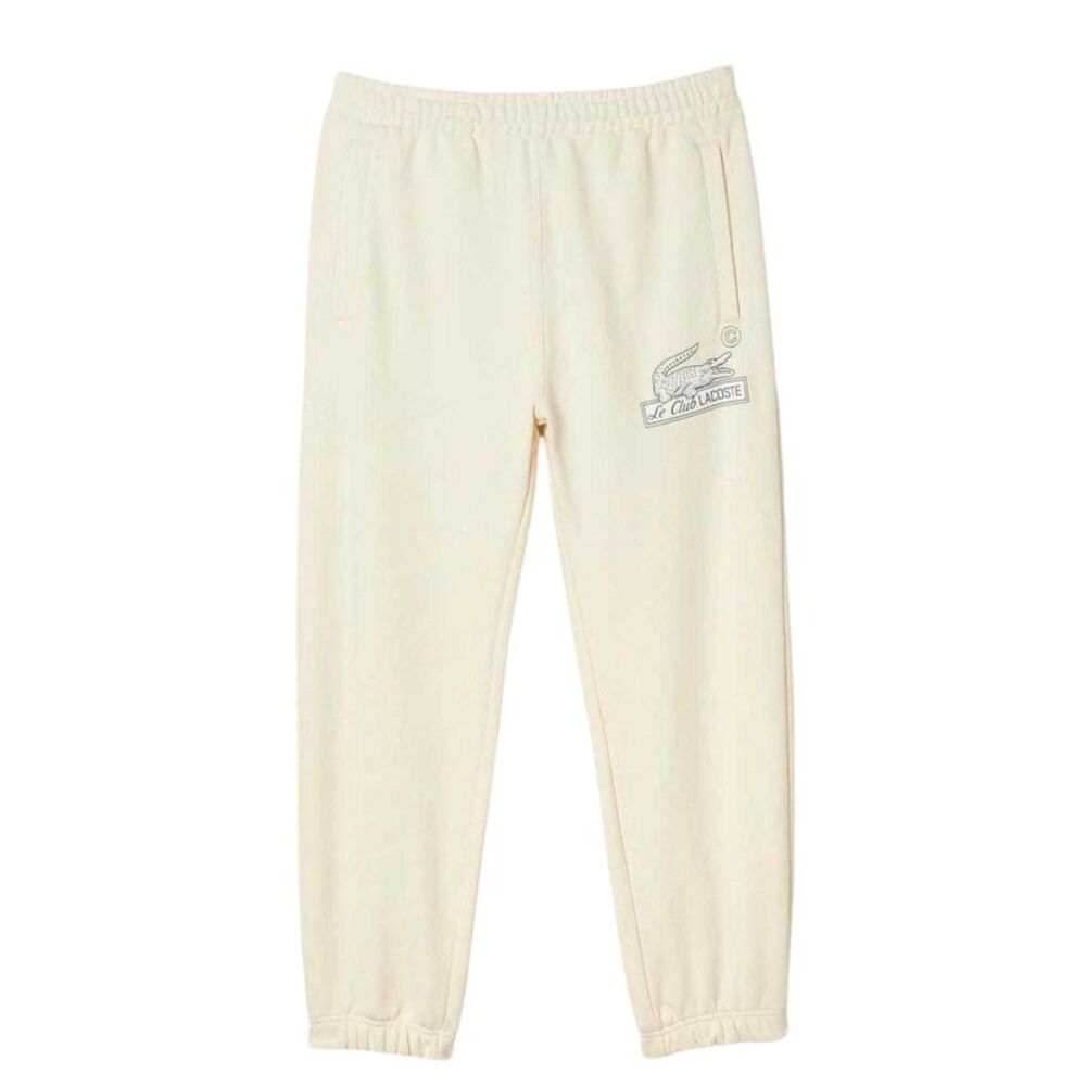 Lacoste Mens Club Cotton Sweatpants / Cream